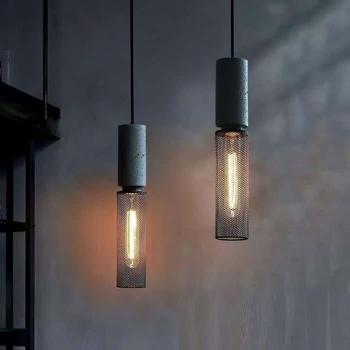 Cement Mesh Pendant Light - DWHOME