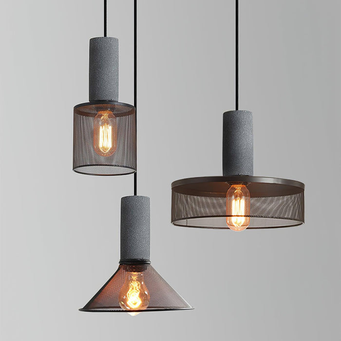 Cement Mesh Pendant Light - DWHOME