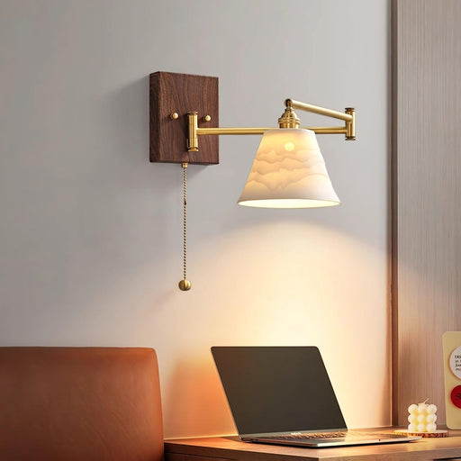 Ceramic Geometry Wall Lamp-DWHOME