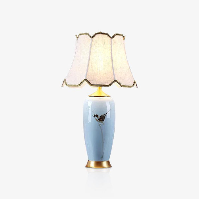 Ceramic Oval Desk Lamp-DWHOME