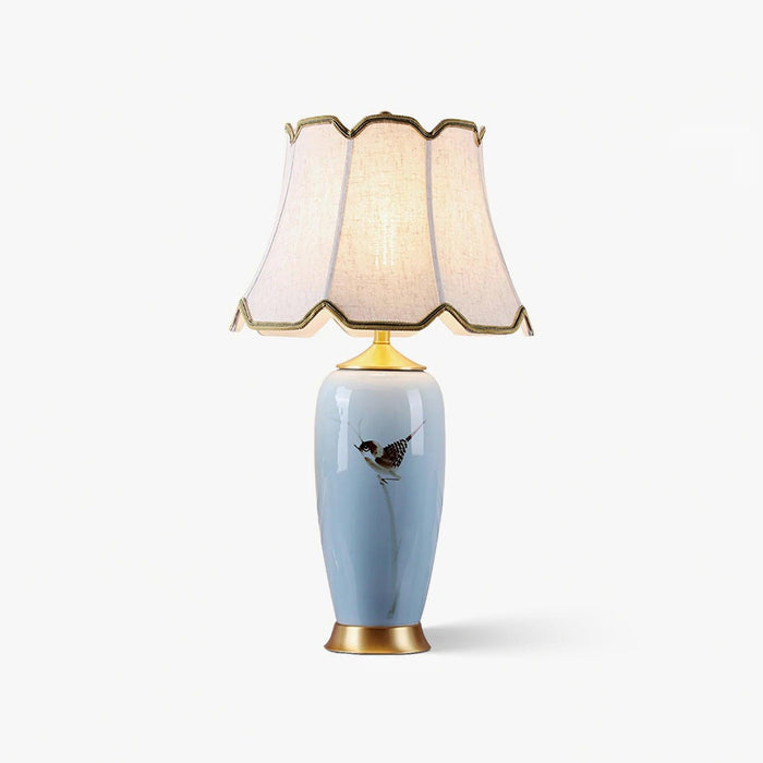 Ceramic Oval Desk Lamp-DWHOME