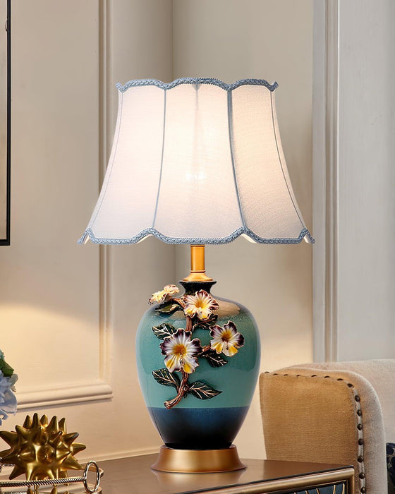 Ceramic Pattern Table Lamp-DWHOME