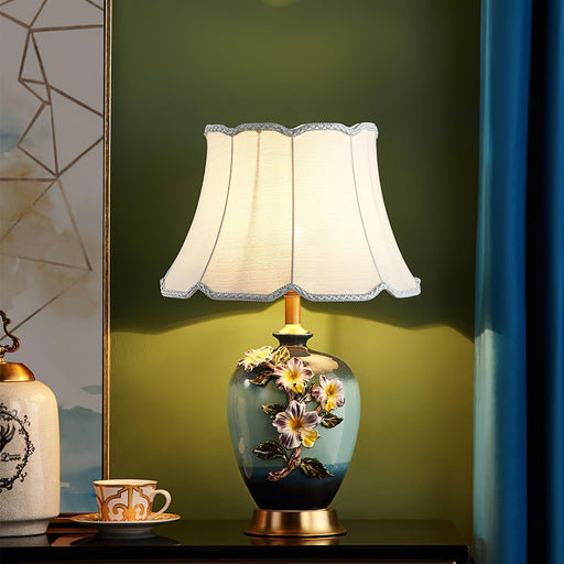 Ceramic Pattern Table Lamp - DWHOME