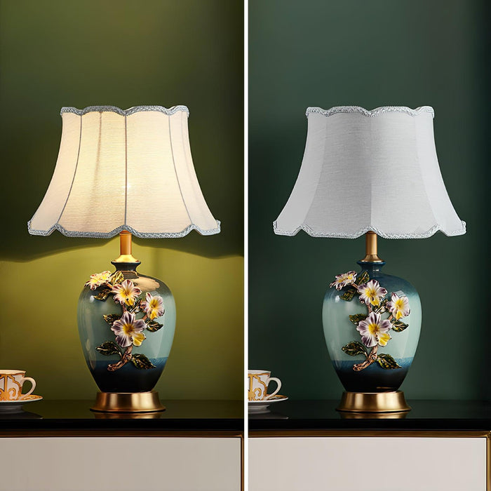 Ceramic Pattern Table Lamp-DWHOME