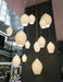 Ceramic Ribbed Pendant Light-DWHOME