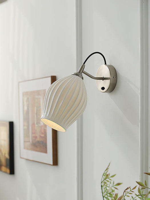 Ceramic Ribbed Wall light-DWHOME
