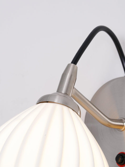 Ceramic Ribbed Wall light-DWHOME