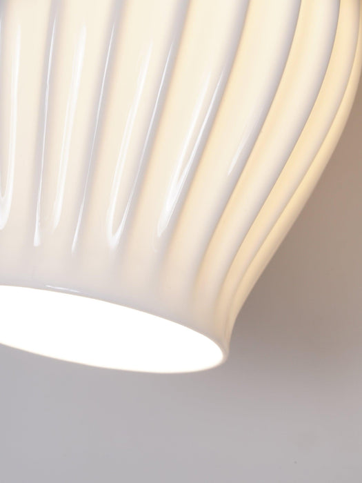 Ceramic Ribbed Wall light-DWHOME
