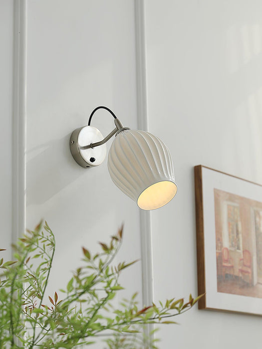 Ceramic Ribbed Wall light-DWHOME