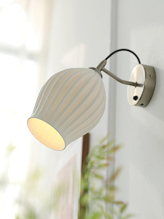 Ceramic Ribbed Wall light-DWHOME