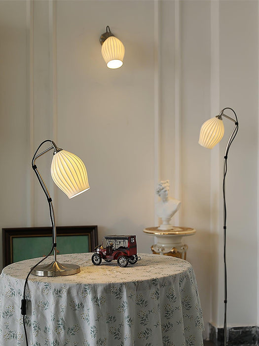 Ceramic Ribbed Wall light-DWHOME