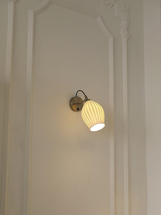 Ceramic Ribbed Wall light-DWHOME