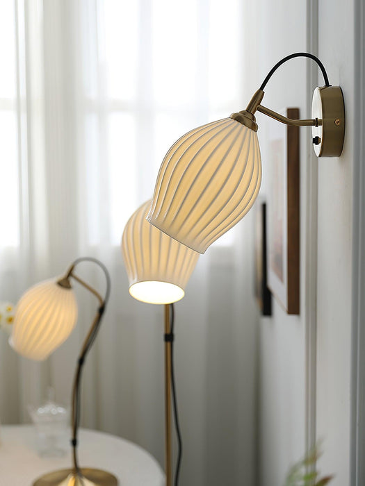 Ceramic Ribbed Wall light-DWHOME