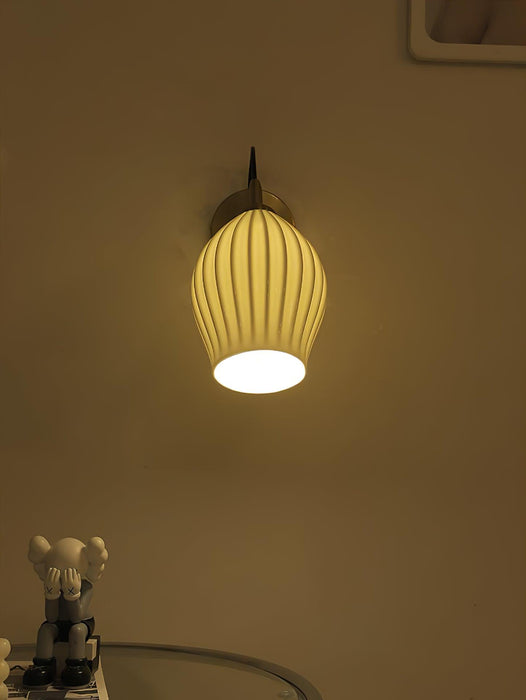 Ceramic Ribbed Wall light-DWHOME