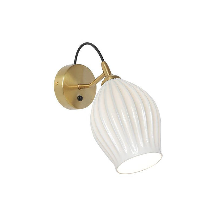 Ceramic Ribbed Wall light-DWHOME