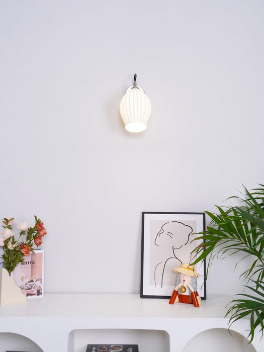 Ceramic Ribbed Wall light-DWHOME