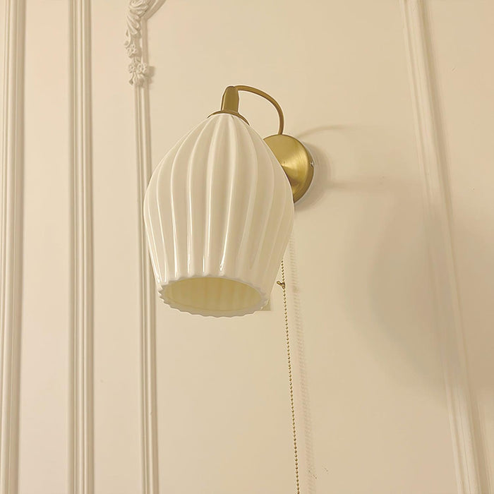 Ceramic Ribbed Wall light-DWHOME