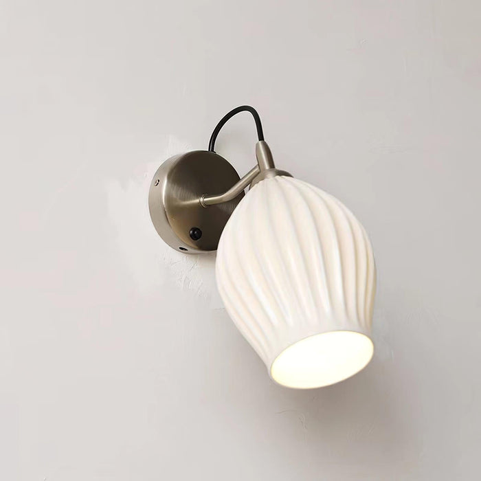 Ceramic Ribbed Wall light-DWHOME