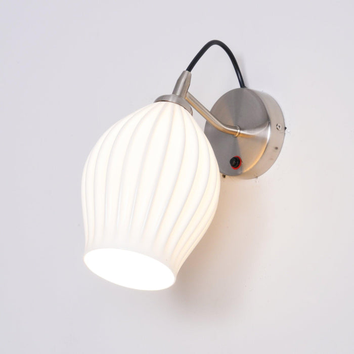 Ceramic Ribbed Wall light-DWHOME