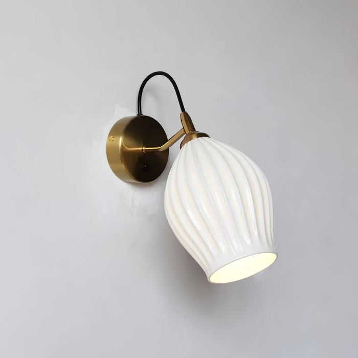 Ceramic Ribbed Wall light-DWHOME