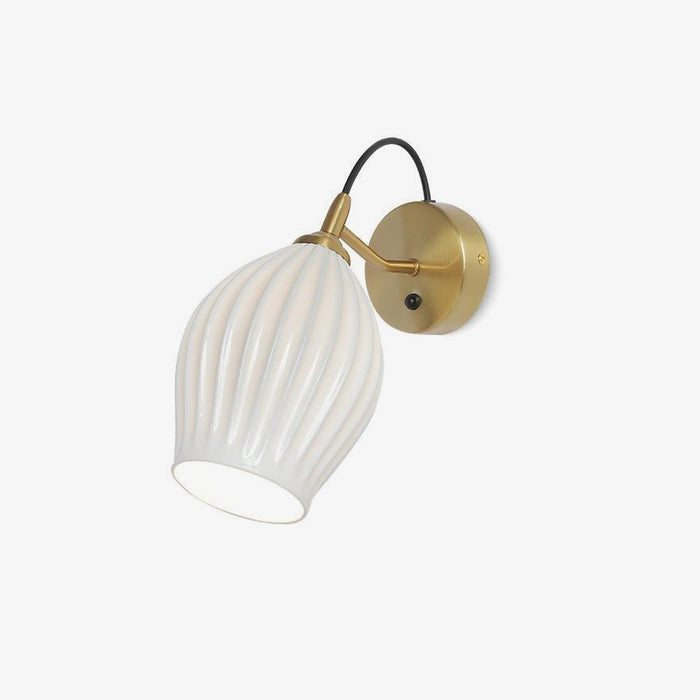 Ceramic Ribbed Wall light-DWHOME