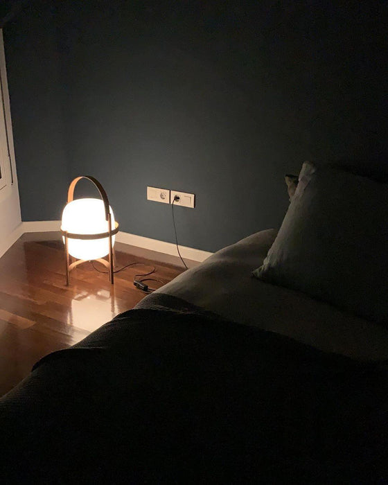 Portable Lantern Glass Table Lamp-DWHOME