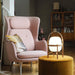 Portable Lantern Glass Table Lamp-DWHOME