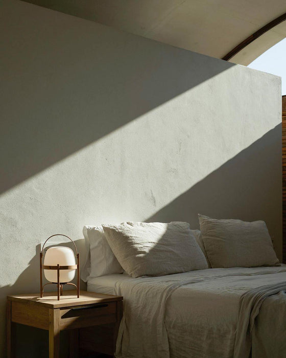 Portable Lantern Glass Table Lamp-DWHOME