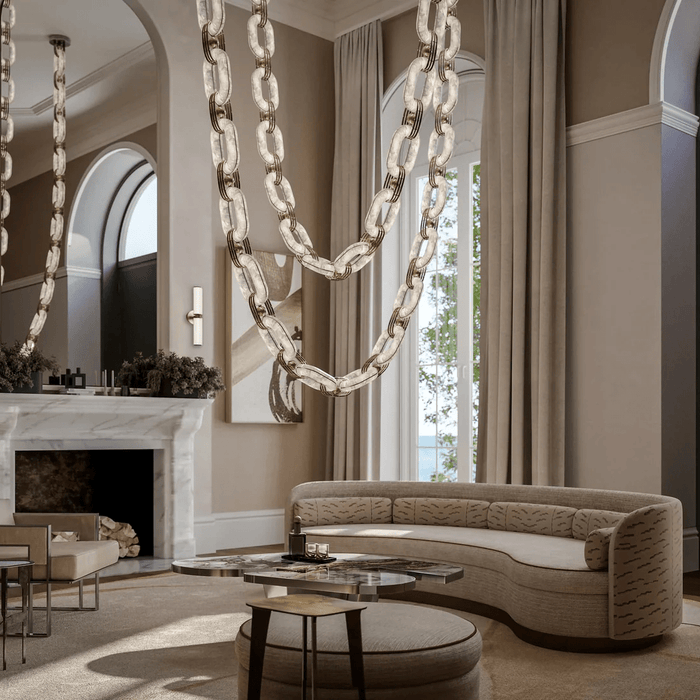 Chain Link Chandelier - Vakkerlight