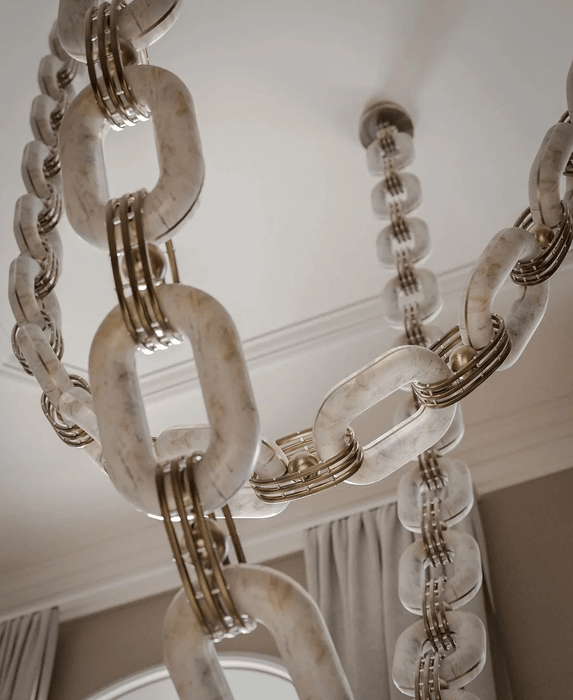 Chain Link Chandelier - Vakkerlight