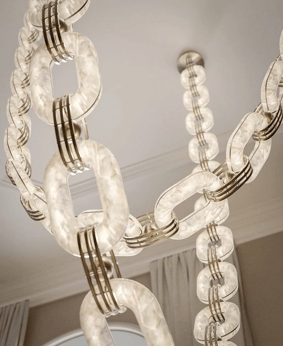 Chain Link Chandelier - Vakkerlight