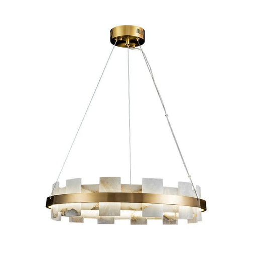 Alabaster Halo Chandelier-DWHOME