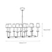 Chapman & Myers Linear Chandelier-DWHOME