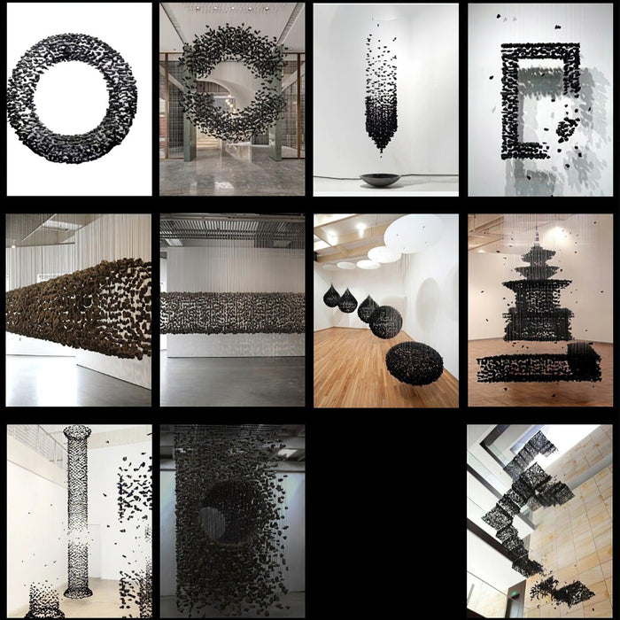 Charcoal Shape Hourglass Chandelier-DWHOME