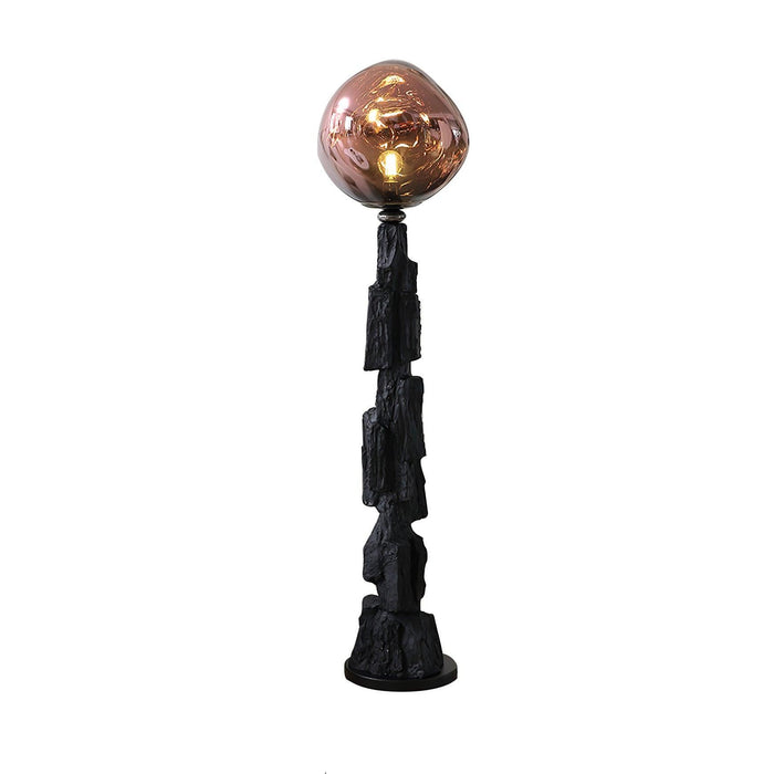 Charcoal Lava Floor Lamp-DWHOME