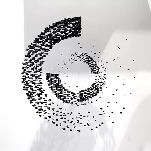 Charcoal Cascade Pixel Chandelier-DWHOME