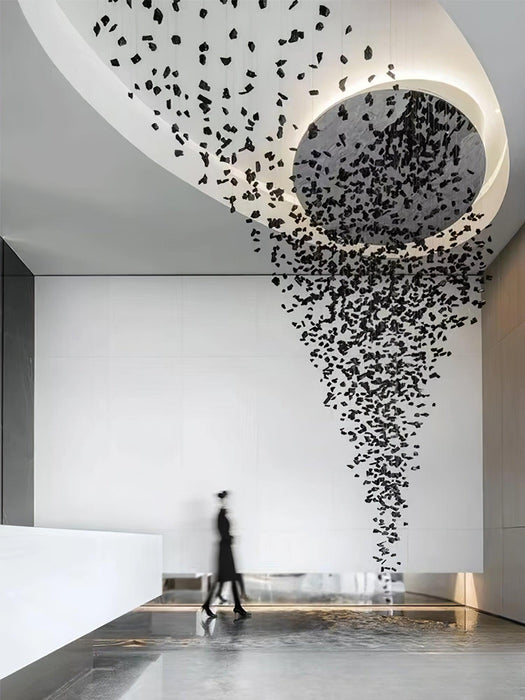 Charcoal Shape O Chandelier-DWHOME