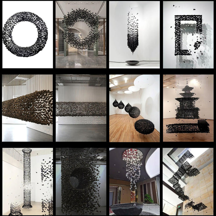 Charcoal Shape O Chandelier-DWHOME