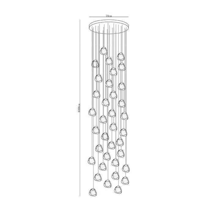 Cherry Crystal Pendant Lamp-DWHOME