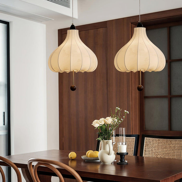 Chestnut Fabric Pendant Light-DWHOME