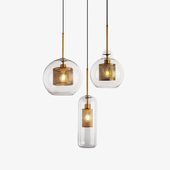 Combined Chiswick Glass Pendant Light-DWHOME