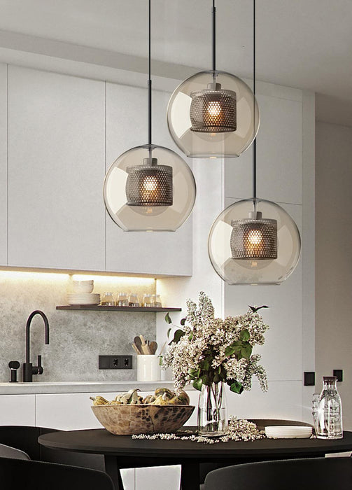Combined Chiswick Glass Pendant Light-DWHOME