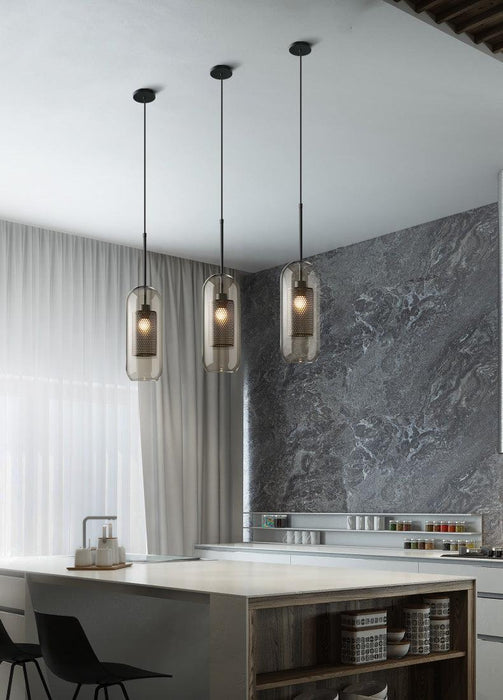 Combined Chiswick Glass Pendant Light-DWHOME