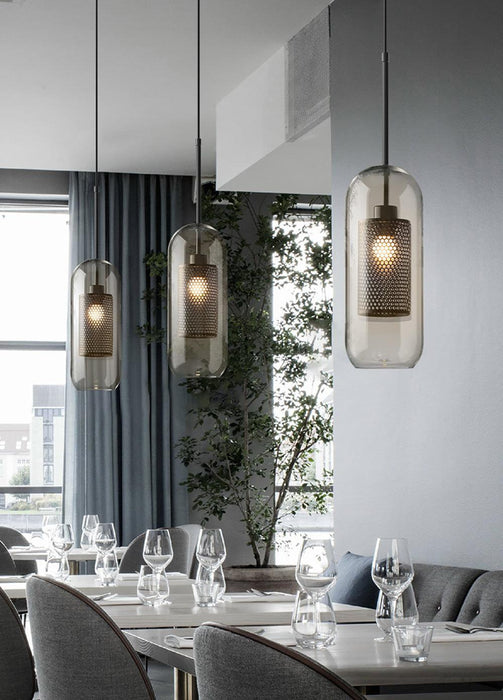 Combined Chiswick Glass Pendant Light-DWHOME