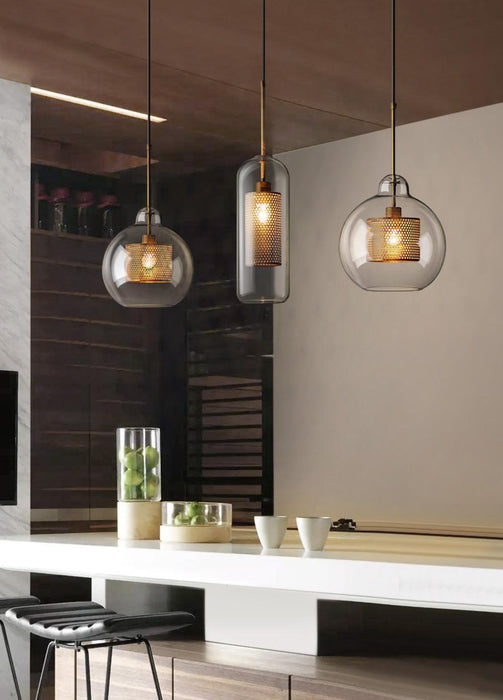 Combined Chiswick Glass Pendant Light-DWHOME
