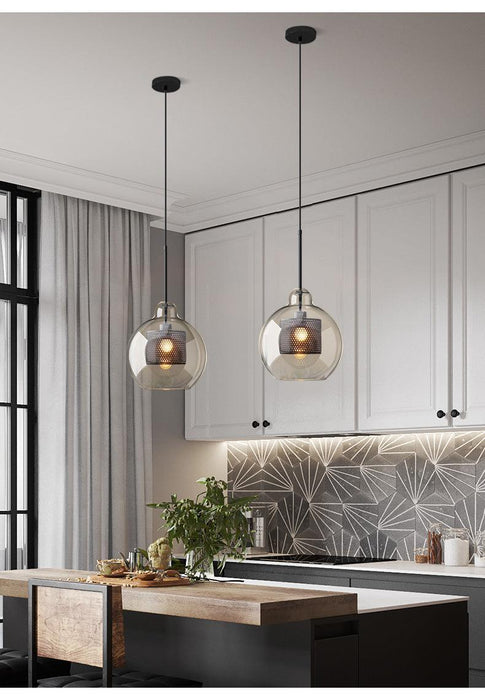 Combined Chiswick Glass Pendant Light-DWHOME