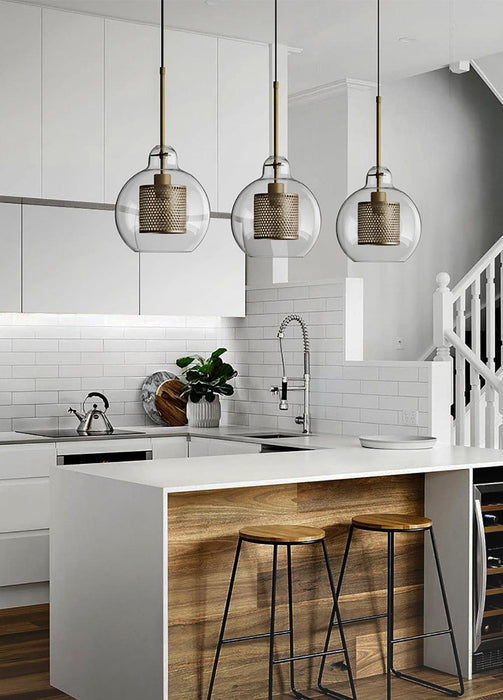 Combined Chiswick Glass Pendant Light-DWHOME