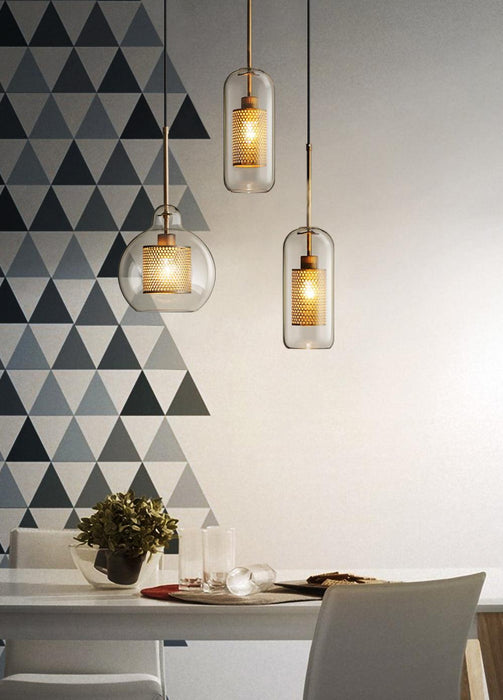 Combined Chiswick Glass Pendant Light-DWHOME