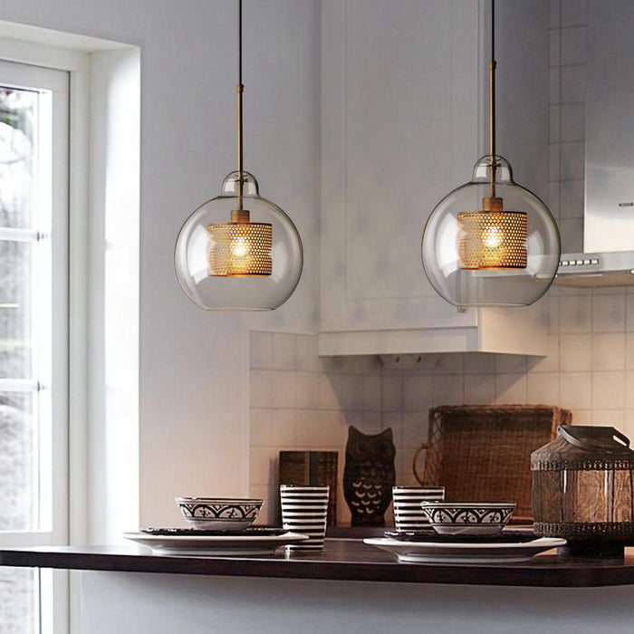 Combined Chiswick Glass Pendant Light-DWHOME