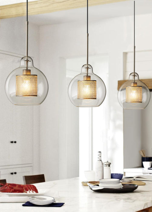 Combined Chiswick Glass Pendant Light-DWHOME